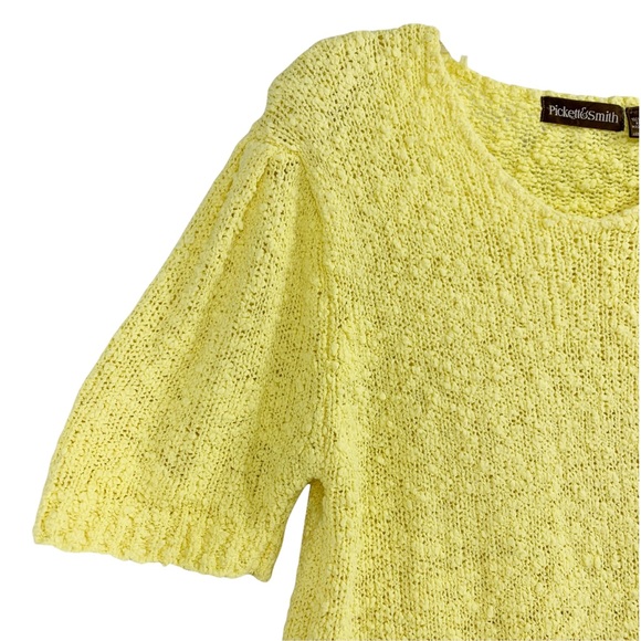 Vintage Popcorn Knit Short Sleeve Sweater - Picture 4 of 13